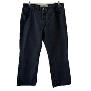 U.S Polo Assn Black Jeans‎ Mens 100% Cotton Straight Leg Size 40 x 32
